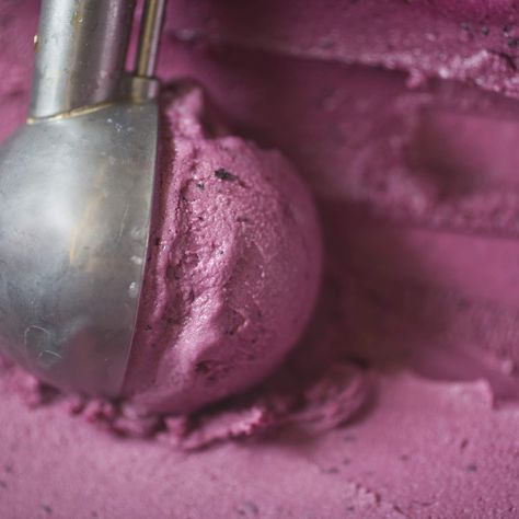 Why No One Makes Grape Ice Cream, According to Ben & Jerry's Blackberry Frozen Yogurt, Coconut Oil Granola, Ice Cream Facts, Vegan Gelato, Grape Ice Cream, How To Freeze Blackberries, Ice Cream Pink, Gelato Recipe, Easy Ice Cream Recipe