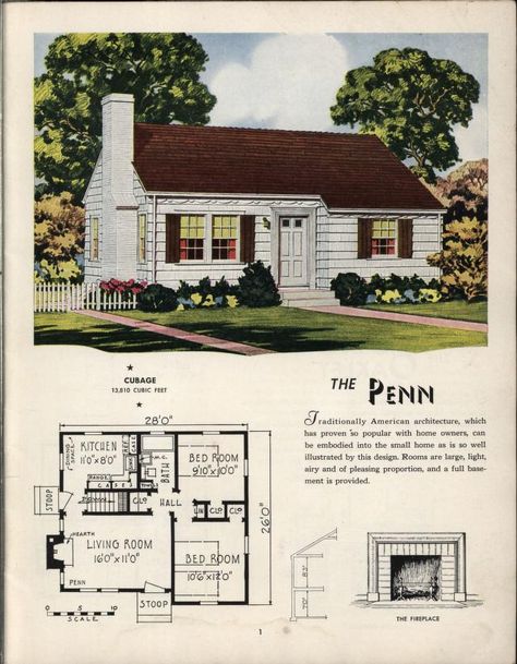 Cottage Floor Plans, Little Cottages, Suburban House, Vintage House Plans, Sims 4 House Design, Casas The Sims 4, Sims House Plans, Tiny House Floor Plans, Casa Vintage