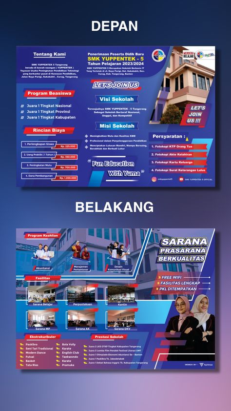 Konsep Desain Brosur Sekolah berbentuk tiga lipat bagian Photoshop Tutorial Design, Bagan, Photoshop Tutorial, Brochure Design, Yearbook, Lettering Design, Design Company, Design Inspo, Flyer Template