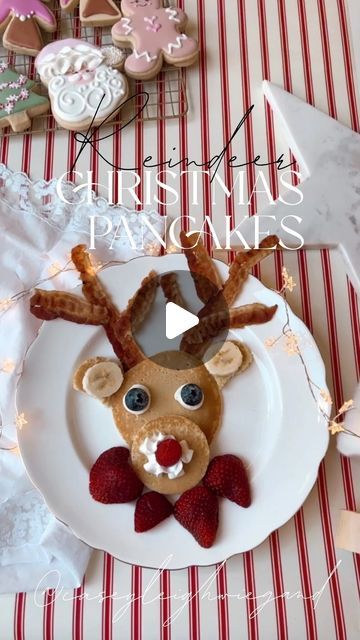 1.1M views · 40K likes | c a s e y   w i e g a n d on Instagram: "REINDEER PANCAKES 🎅🏻❤️🎄! 

Are you looking for a way to make Christmas morning special for your kids? Or some fun leading up to the season?! These are always a hit at my house!! Watch their faces light up when you slide these Rudolph reindeer pancakes under their noses. With just a little extra effort and a dose of creativity you can take a simple pancake mix and turn it into holiday FUN!!! 

What do you think!! 

#rudolph #reindeers #pancakes🥞 #pancakeslover #holidaytreats #christmascrafts #breakfastfood" Rudolph Pancakes For Kids, Rudolph Dinner Ideas, Reindeer Pancakes Kid, Pancake Reindeer, Christmas Morning Breakfast Ideas Kid, Christmas Pancakes For Kids, Simple Pancake Mix, Rudolph Pancakes, Reindeer Pancakes