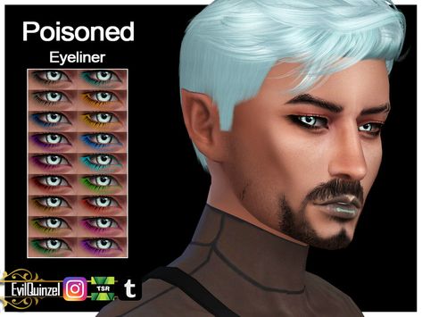 Male Eyeliner, Makeup Cc, Drag King, Sims 4 Downloads, Male Eyes, William Afton, Cc Finds, Sims 4 Cc, Sims 4 Custom Content