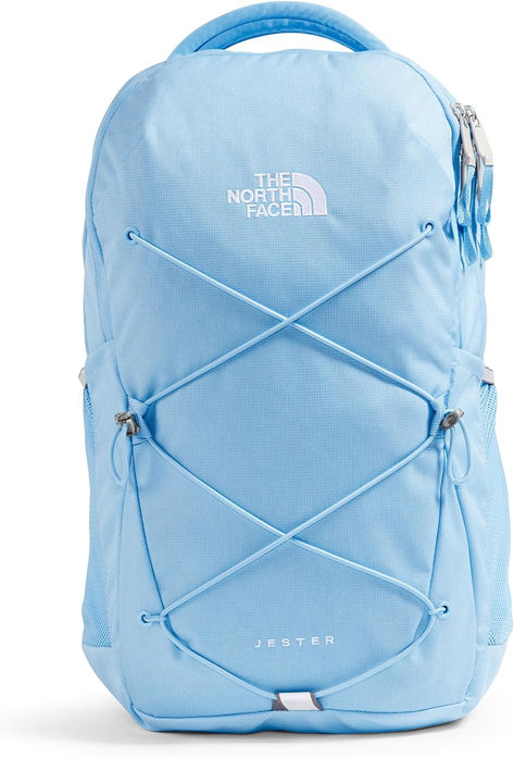 THE NORTH FACE Women's Jester Everyday Laptop Backpack in Lite Misty Sage, a versatile and stylish backpack for work, school, or travel. Light Blue Northface Backpacks, Italy Shopping, North Face Jester, North Face Bag, Dark Heather Color, Light Backpack, Back To School Essentials, Blue Backpack, School Essentials