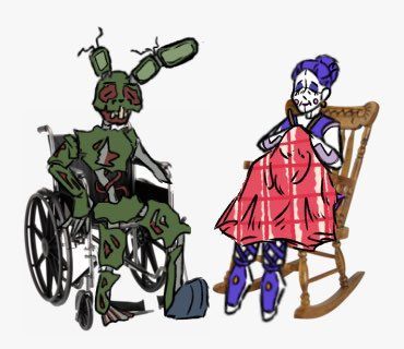 Artist: @BbFloof (Twitter) Spring Trap And Ballora, Springtrap X Ballora, Peepaw Afton, Fnaf Ballora, Ballora Fnaf, Afton Family, Animatronic Fnaf, Fnaf 1, Fnaf Movie