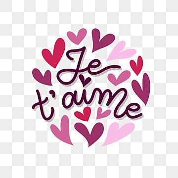 Love Png Text, French With Hearts, Pink Clipart, Couple Png, Png Heart, Heart Clipart, Pink Png, Heart Vector, French Pink