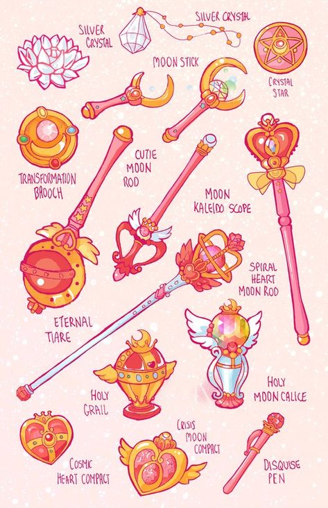 Sailor moon magic items Sailor Moon Wands, Sailor Moon Tattoo, Magical Girl Aesthetic, Tattoos Infinity, Sailor Moon S, Arte Sailor Moon, Sailor Moon Aesthetic, Sailor Moon Wallpaper, Sailor Moon Character