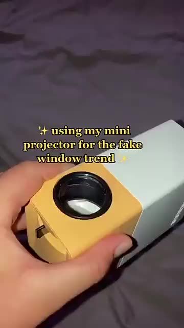 Window Projector, Projector In Bedroom, House Improvement, Movie Hacks, Fake Window, Room Organisation, Mini Projector, Movie Projector, Office Room Decor