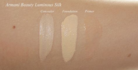 Armani Beauty | Luminous Silk Foundation Armani Luminous Silk Concealer Swatches, Georgia Armani Luminous Silk Foundation, Georgio Armani Luminous Silk Foundation, Armani Luminous Silk Foundation Swatches, Luminous Silk Foundation Swatches, Armani Luminous Silk Foundation Shades, Armani Luminous Silk Concealer, Armani Luminous Silk Foundation, Armani Luminous Silk