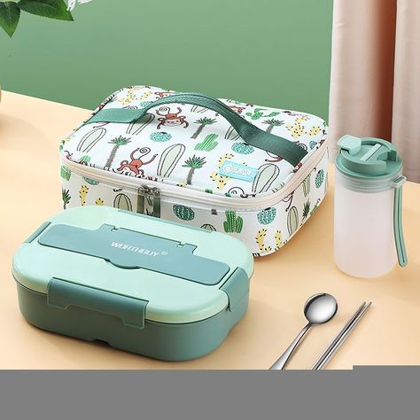 none Lunch Box For Kids, Lunch Box With Compartments, Lunch Box Containers, Plastic Food Containers, Lunch Containers, Kids Lunchbox, Bento Box Lunch, Bento Lunch, Tableware Set