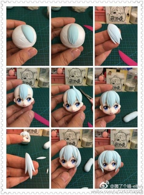 Art Inspiration Ideas, Anime Doll, Polymer Clay Figures, Tanah Liat, Polymer Clay Diy, Fondant Figures, Polymer Clay Dolls, Cute Polymer Clay, Cute Clay