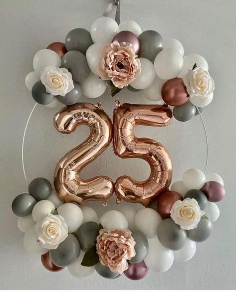 Easy Birthday Decorations, Balloons And Flowers, 40th Birthday Balloons, Birthday Balloons Pictures, Deco Ballon, Simple Birthday Decorations, 40th Birthday Decorations, Mini Balloons, Diy Balloon Decorations