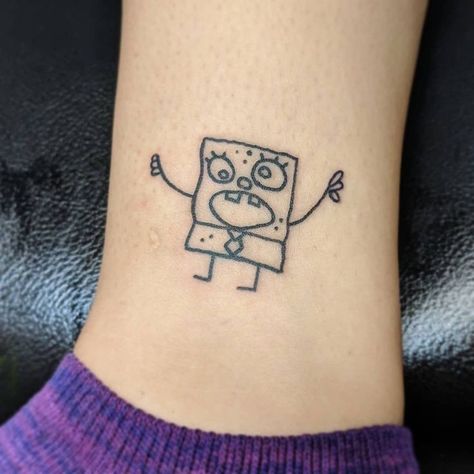 Tato Geometris, Spongebob Tattoo, Tato Flash, Shape Tattoo, Tattoos Geometric, Парные Тату, Geometric Tattoos, Red Tattoos, Weird Tattoos