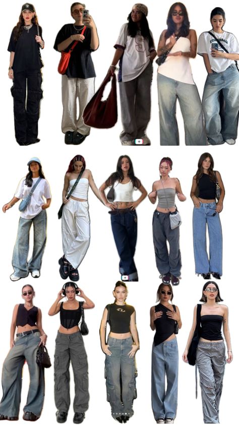 Baggy Pants Streetwear, First Day Of Classes College Outfit, Back To School Outfits Streetwear, August Outfits Women, Wide Rib Cage Outfits, Baggy Pants Outfit Ideas, Baggy Fits Aesthetic, Baggy Clothes Outfit Aesthetic, Different Outfit Aesthetics