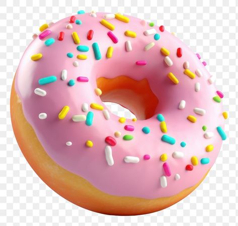 Donut Gif, Donuts Png, Donut Png, Donut Images, Donut Cake Topper, Candy Png, Rainbow Donut, Donut Art, 3d Rainbow