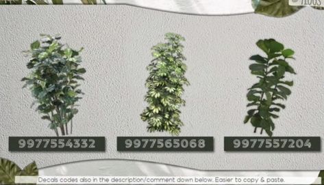 Small Plant Decal Bloxburg, Bloxburg Fake Plants Codes, Bloxburg Custom Plants Decal, Bloxburg Transparent Vine Decal Codes, Blocksburg Plant Decal Codes, Bloxburg Plant Codes Transparent, Custom Plants In Bloxburg, Roblox Plant Decals, Plant Decals Bloxburg Codes