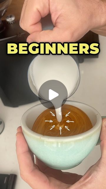 Save for later! The easiest Rosetta style to pour due to the fact that you don't need to control the wings of the rosetta, which is the h... | Instagram Latte Art Tutorial, Cappuccino Art, Green Juice Smoothie, Green Juices, Coffee Latte Art, Foam Art, The Hardest Part, January 23, Save For Later