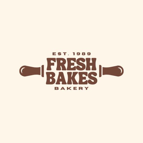 bakery logo, canva template, bold, typographic, brown, simple, modern Bakery Branding Design Logo, Bakery Logo Design Ideas Branding, Bakery Brand Design, Jam Logo Design, Minimalist Bakery Logo, Cookery Logo, Cute Bakery Logo, Modern Bakery Logo Design, Bakery Typography