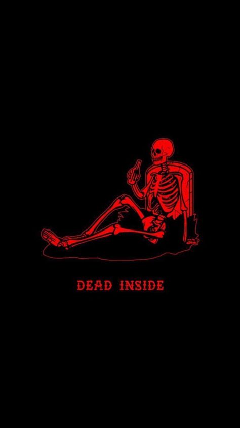 Wallpapers Dead Inside, Red Aesthetic Grunge, Nature Iphone Wallpaper, Heart Break, Emo Wallpaper, Mood Wallpaper, Black And White Background, Skull Wallpaper, Edgy Wallpaper