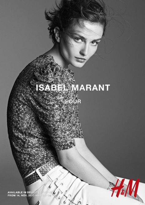 isabel marant hm campaign16 Isabel Marant for H&M Campaign with Daria Werbowy, Milla Jovovich, Alek Wek + More Niels Schneider, H&m Collaboration, Daria Werbowy, Devon Aoki, Lou Doillon, Model Test, Milla Jovovich, Fashion Photography Inspiration, Matthew Williamson