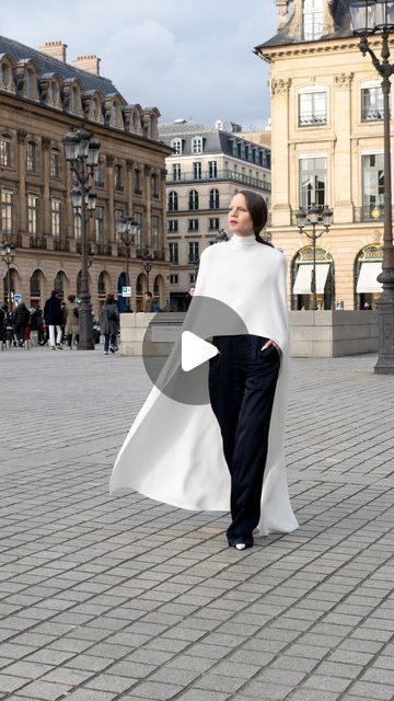 Jordan Roth on Instagram: "Come with me to Valentino!! A beautiful study in black by the brilliant @pppiccioli at #ParisFashionWeek.  Cc: @tinaleung @marcforne @brookeshields 🖤
Blouse Cape @maisonvalentino 
Pants/Boots @ysl 
Video @jwvernon 
Styling @michael_philouze 
Style associates @albanrgr @tomkivell_stylist 
Face @silbruinsma1 
Hair @cyrillaloue 
#valentino #pfw" Pants Boots, Come With Me, Paris Fashion Week, Cape, Jordan, Boots, Pants, Hair, Black