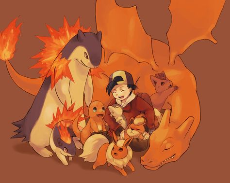 Fire Type Pokémon, Fire Pokemon, Gold Pokemon, Pokémon Art, Pokemon Special, Pokemon Trainer, Commission Art, Pokemon Art, Art Reference