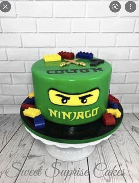 Ninja Birthday Cake, Cake Lego, Ninjago Cake, Ninjago Cakes, Ninjago Birthday Party, Ninjago Birthday, Ninjago Party, Yoghurt Cake, Ninja Birthday