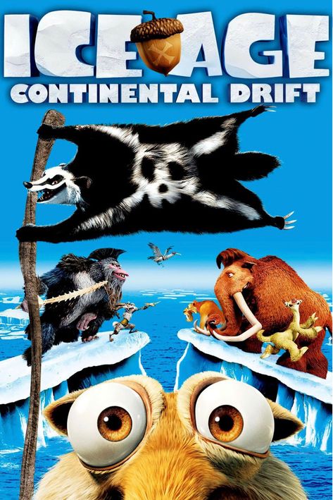 Ice Age Continental Drift, Ice Age 4, Ice Age Movies, Elf Pets, Continental Drift, Disney Movies To Watch, Christmas Tale, Watch Cartoons, A New World