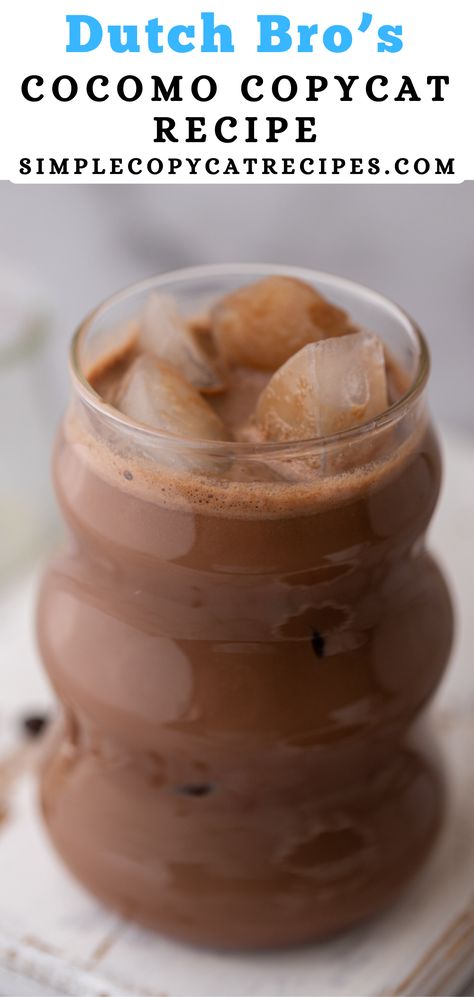 Dutch Bros Drinks, Chocolate And Coconut, Mocha Recipe, Diy Drinks, Dutch Bros, Coffee Talk, Sugar Free Syrup, Starbucks Coffee Recipes, Milk Shake