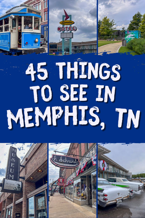 Discover the best things to do in Memphis, Tennessee with this detailed itinerary. Whether you're looking for fun things to do in Memphis for couples, or date night ideas Memphis, this guide has you covered. Explore local history with a visit to the National Civil Rights Museum, or take a walk down Beale Street. Families will find plenty of Things To Do With Kids in Memphis, such as the Memphis Zoo and Shelby Farms Park. Food lovers can indulge in some unique places to eat in Memphis. Civil Rights Museum Memphis, Memphis Things To Do, Memphis Tennessee Vacation, Travel Tennessee, Things To Do In Memphis, Memphis Zoo, Beale Street, Tennessee Vacation, Things To Do With Kids