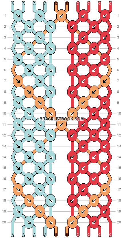 Bracelet Patterns 4 Colors, Bracket Patterns, Bracelet Book Patterns, Bracelet Patterns For Beginners, Yarn Friendship Bracelets, Bracelet Template, Flowers Paper Craft, Bracelet Stuff, Bracelet Book