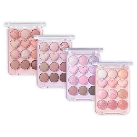 Daily Eye Makeup, Korean Makeup Brands, Cool Skin Tone, Makeup Palettes, Fancy Makeup, Daily Makeup, Makeup Items, Beauty Packaging, Eye Palette