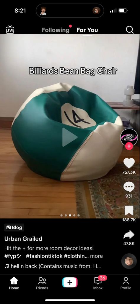 Billard Bean Bag, Dorm Inspo, 8 Ball, Apartment Inspiration, Brutalism, Room Ideas Bedroom, Bean Bag, Billiards, Basement