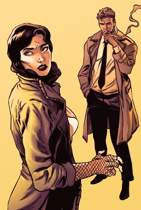 John Constantine And Zatanna, Constantine And Zatanna, Gay Batman, Constantine Comic, Zatanna Dc Comics, Constantine Hellblazer, Justice League Dark, John Constantine, Johnny Bravo