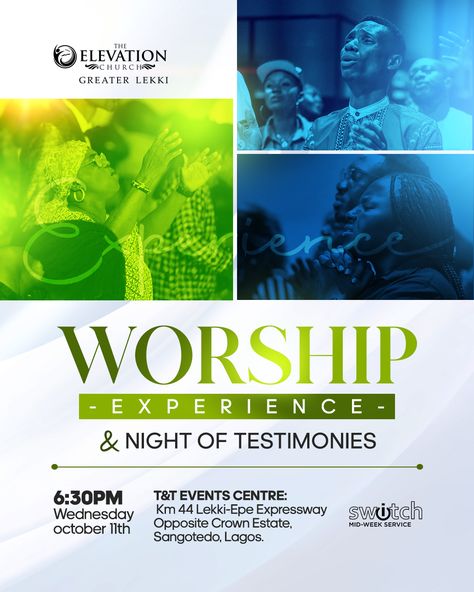 Worship Experience Flyer, Worship Night Flyer Design, Night Of Worship Graphic, Worship Night Flyer, Church Poster Ideas, Night Of Worship, Model Poster, Company Brochure Design, Church Banners Designs