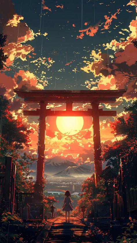 Your Name Wallpaper, Wall Street Art, Cool Anime Backgrounds, Name Wallpaper, Japan Aesthetic, Landscape Scenery, Fantasy Concept Art, Beautiful Fantasy Art, Anime Background