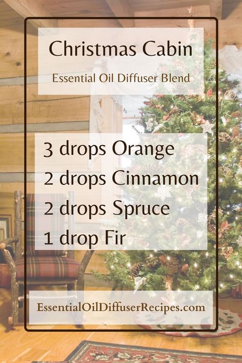 The Christmas Cabin essential oil diffuser blend contains orange, cinnamon, spruce, and fir essential oils. Christmas Cabin, Essential Oil Combinations, Essential Oil Diffuser Blends Recipes, Essential Oils Herbs, Home Smell, Essential Oil Diffuser Recipes, Oil Diffuser Recipes, Essential Oil Blends Recipes, Essential Oil Mixes