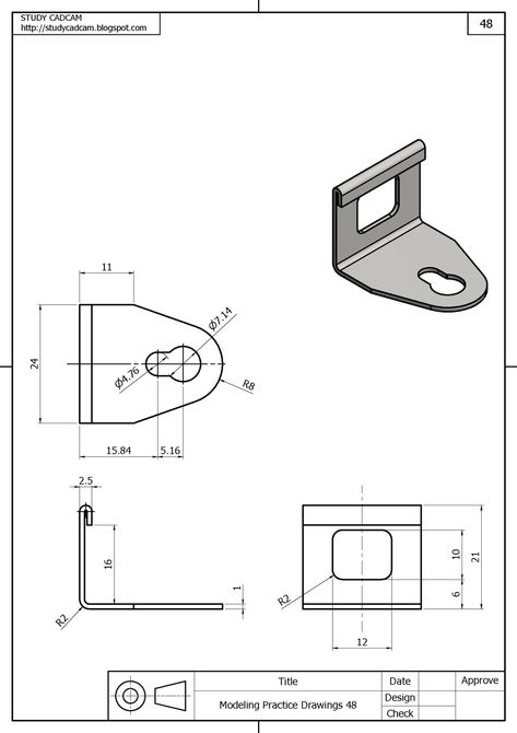 Drwing Sheet Metal Drawing, Isometric Sketch, Sheet Metal Shop, Isometric Drawing Exercises, Autocad Isometric Drawing, Solidworks Tutorial, Metal Drawing, Engineering Drawing, Solid Works