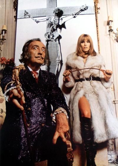 Amanda Lear & Salvador Dali Salvatore Dali, Dali Art, Max Ernst, 70s Disco, Art Disney, Salvador Dali, Art References, Dali, Style Icon