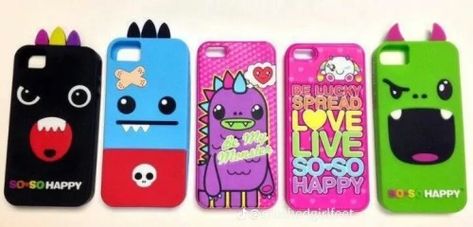 Scene Phone Case, So So Happy Monsters, 2000s Scene, Scene Accessories, Happy Monster, 2010s Nostalgia, 2013 Swag Era, Scene Core, 2000s Emo