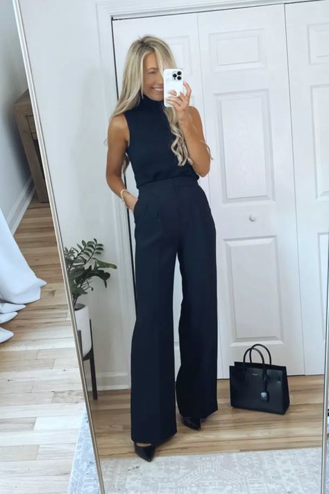 Millennial Business Outfit, Summer Business Casual Outfits Skirts, Trendy Business Casual 2023, Professional Court Outfits Women, Meetings Outfit Women, Chic Business Professional, Classy Business Professional Outfits, Business Women Clothes, Sleeveless Business Casual