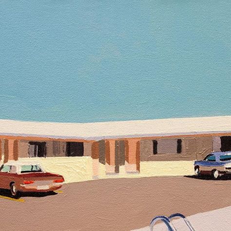 Jessica Brilli on Instagram: "Motel Pool prints are back in stock, and available at the prints link in my profile!

Signed 
16” x 16” (includes 1" border)
Paper: Moab Entrada Rag 290 g/" Jessica Brilli, Motel Pool, Borders For Paper, Back In Stock, My Profile, Design Inspo, Oil On Canvas, Pool, Canvas