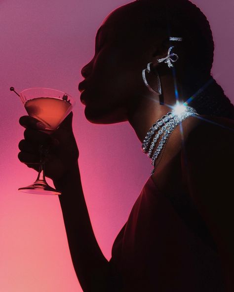 Swarovski Valentine’s Day Collection | AnOther Another Magazine, Swarovski Jewelry, A Woman, Editorial, Wine, Magazine, Glass, Photography, Pink