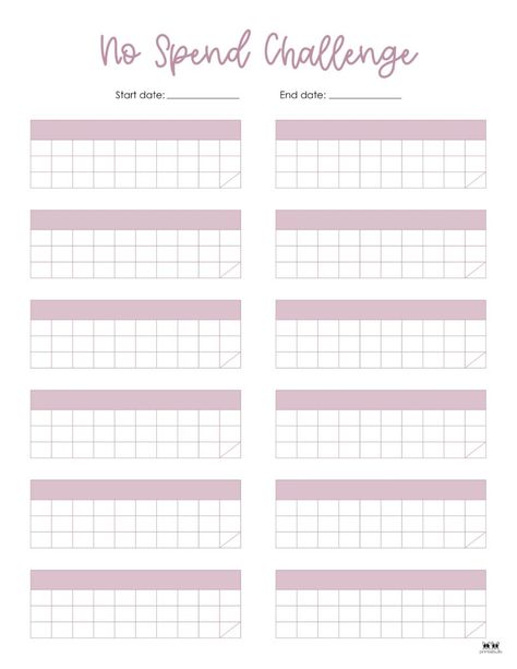 Choose from 20 no spend challenge printables covering various durations to help control your spending and start saving today. Print from home. 100% FREE! No Spend Challenge Printable, No Spend, No Spend Challenge, Life Binder, Bullet Journal Notebook, Start Saving, Journal Notebook, From Home, Budgeting