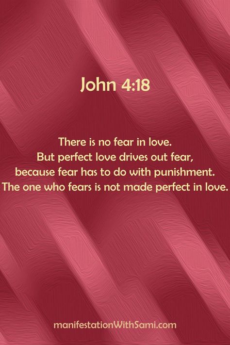 There is no fear in love. But perfect love drives out fear, because fear has to do with punishment. The one who fears is not made perfect in love. John 4:18
Treat yourself, your friends, family, and neighbors with a rich, true love without fear. Fear comes from poverty, but love comes from abundance, prosperity, and wealth. This one out of 15 best Jesus quotes level up your mindset. They make you full of peace & love.
#jesusQuotes, #John4:18, #jesusQuotesPowerful,  #jesusQuotesLove Best Jesus Quotes, Couples Ministry, Jesus Quotes Powerful, Heart Full Of Love, Love Drive, Over Love, Quotes Prayer, John 4, Daily Health Tips