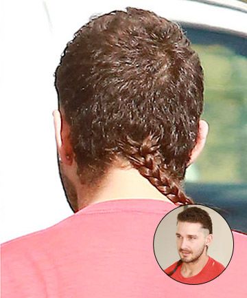 Man Braid, Mullet Man, Man Braids, Rat Tail, Shia Labeouf, A Rat, Mens Braids, Oval Faces, Jared Leto