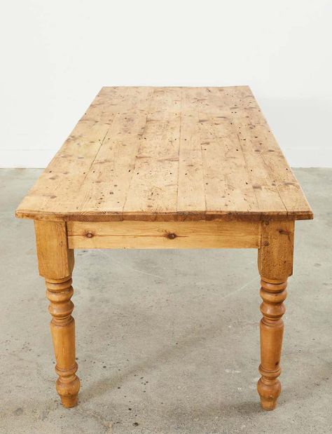 Rustic Table Kitchen, Country Table And Chairs, Antique Pine Dining Table, Pine Farmhouse Table, Modern Country Dining Room, Old Farmhouse Table, Wooden Farmhouse Table, Barn House Kitchen, Pine Kitchen Table