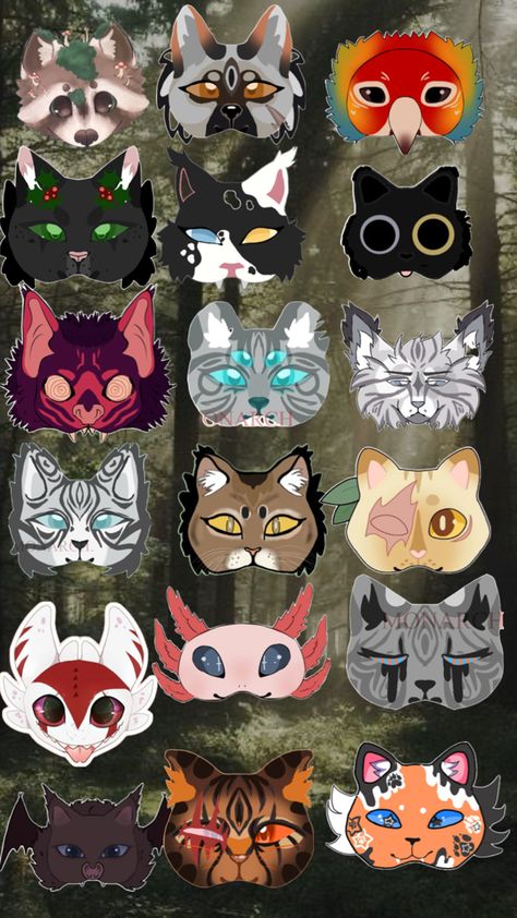 Scene Core Wallpaper, Cat Mask Diy, Felt Animal Masks, Poppy Drawing, Mask Drawing, Dog Mask, Looking For Friends, Mask Ideas, Kawaii Diy