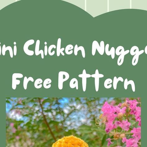 Tinkering Crochet on Instagram Dino Chicken Nuggets Crochet Pattern, Surprise Crochet Pattern, Crochet Chicken Nugget Pattern Free, Chicken Nugget Crochet Pattern, Nugget Crochet Pattern, Nugget Crochet, Crochet Stuffy, Booth Setup, Amigurumi Food