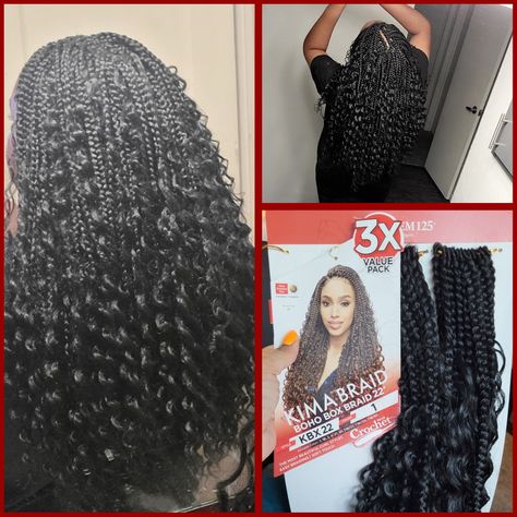 Kima Braid Boho Box Braid 22in Kima Braids Hairstyles, Bora Braids, Box Braid, Bora Bora, Protective Hairstyles, Box Braids, Sleeveless Formal Dress, Braids, Hairstyles