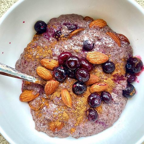 Soup Pan, Califia Farms, Well Cover, Organic Blueberries, Vanilla Almond Milk, Healthy Bites, Tasty Healthy, Nut Milk, Flaxseed