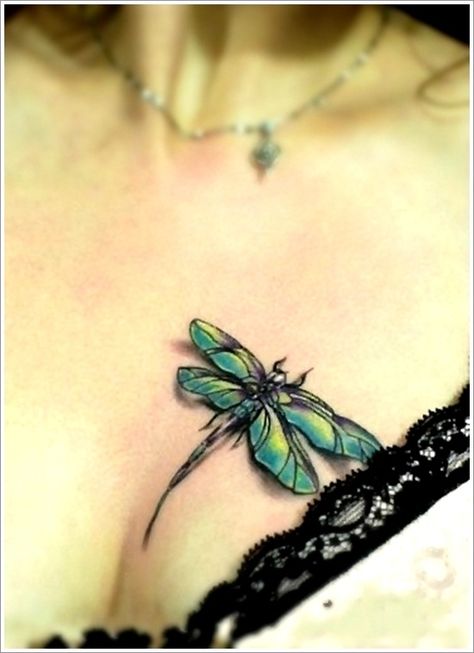 Dragonfly Tattoo (10) Moonlight Tattoo, Dragonfly Tattoos, Small Dragonfly Tattoo, Flying Tattoo, Dragonfly Tattoo Design, Free Tattoo Designs, Kunst Tattoos, Cool Chest Tattoos, Chest Tattoos For Women